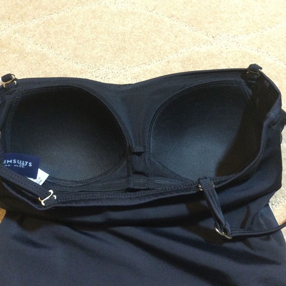 Swimsuits For All NWT Mesh Wrap Bandeau One-Piece Swimsuit, 4 - Picture 8 of 9